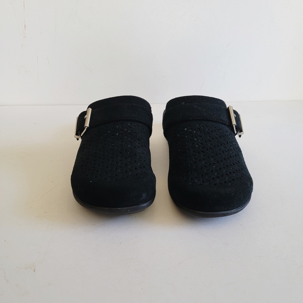 Vionic Moca Black Clog Mule Size 7 EU 38 Slip On Comfort Shoe Minimalist Neutral - Picture 2 of 15